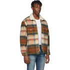 Levis Made and Crafted Brown Wool Sherpa Ranch Coat