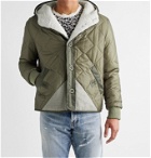 Yves Salomon - Cotton-Twill Jacket with Detachable Ripstop and Shearling Liner - Green