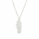 Simuero Chancla Necklace in Silver 