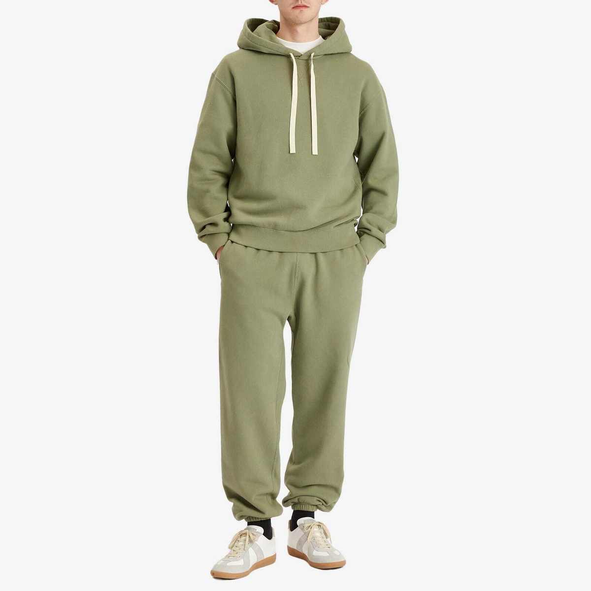 Jil Sander+ Men's Logo Hoodie in Slate Green