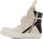 Rick Owens Off-White Geobasket Sneakers