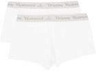 Vivienne Westwood Two-Pack White Logo Boxers