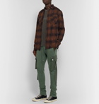 AMIRI - Slim-Fit Tapered Cotton-Jersey Cargo Sweatpants - Green