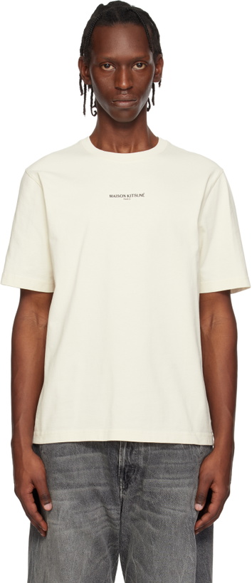 Photo: Maison Kitsuné Off-White 'Maison Kitsuné Paris' Comfort T-shirt
