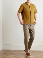 Portuguese Flannel - Convertible-Collar Cotton-Corduroy Shirt - Gold