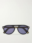 TOM FORD - Icon Aviator-Style Acetate Sunglasses - Blue