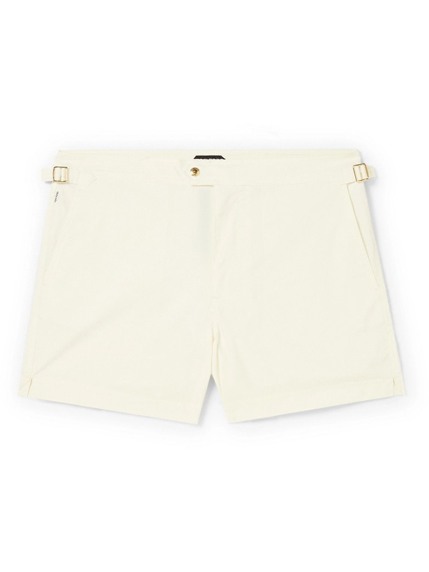 Photo: TOM FORD - Slim-Fit Short-Length Swim Shorts - Neutrals