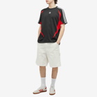 Adidas Men's Archive T-Shirt in Black/Betrack Toper Scarlet