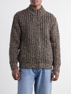 Altea - Wool-Blend Zip-Up Cardigan - Neutrals