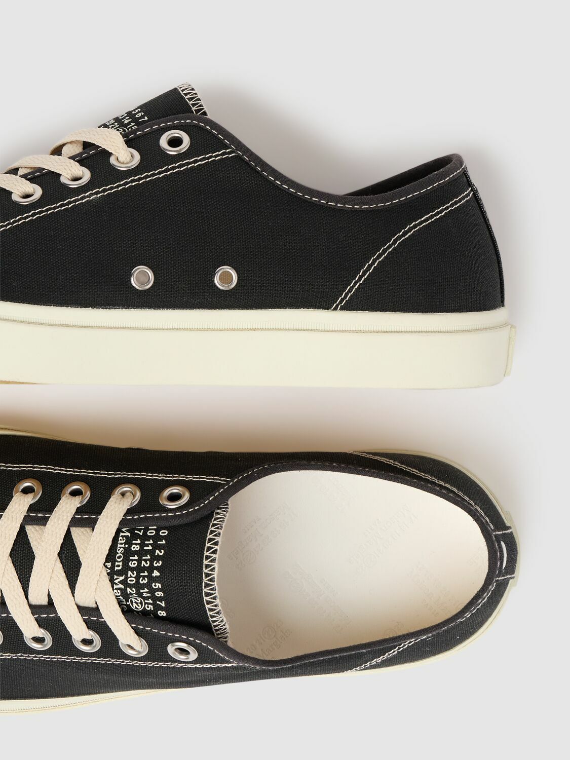 MAISON MARGIELA Tabi Cotton Canvas Low Top Sneakers Maison