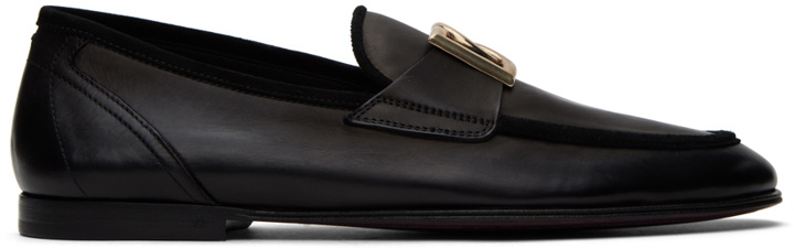 Photo: Dolce & Gabbana Black Pantofola Loafers