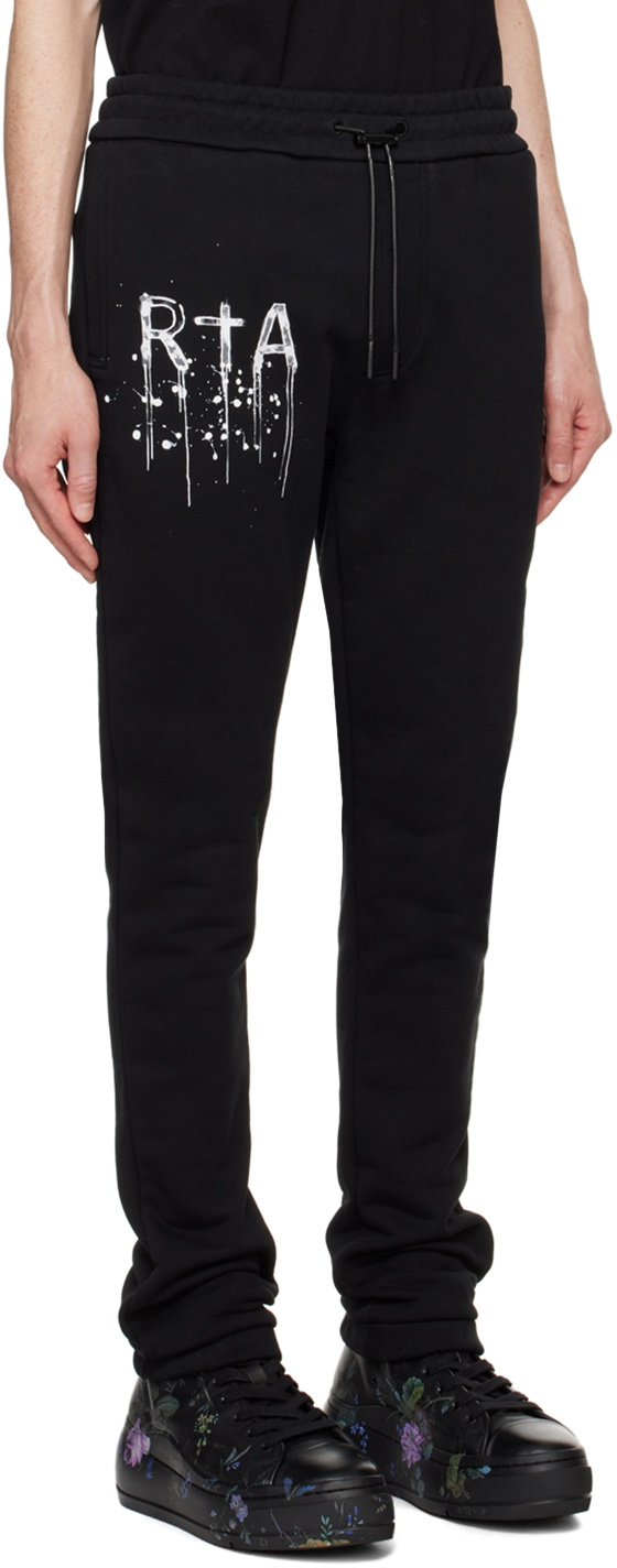 RTA Black Owen Sweatpants