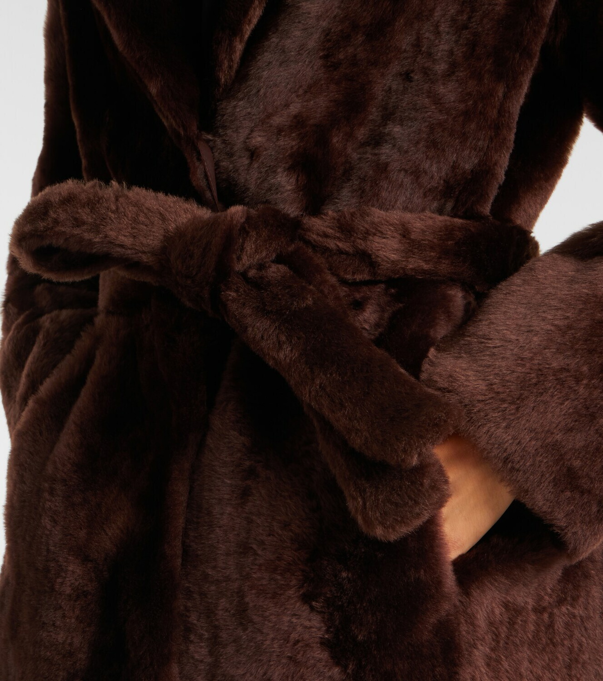 Yves Salomon Belted reversible shearling coat