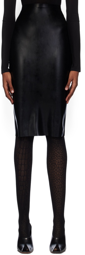 Photo: ALAÏA Black Opaque Midi Skirt