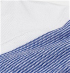 Corgi - Striped Cotton-Blend No-Show Socks - White