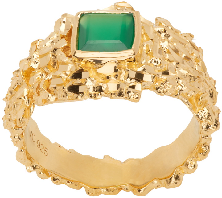 Photo: Veneda Carter SSENSE Exclusive Gold Hammered Ring