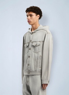 Palm Angels Curved Logo Denim Jacket