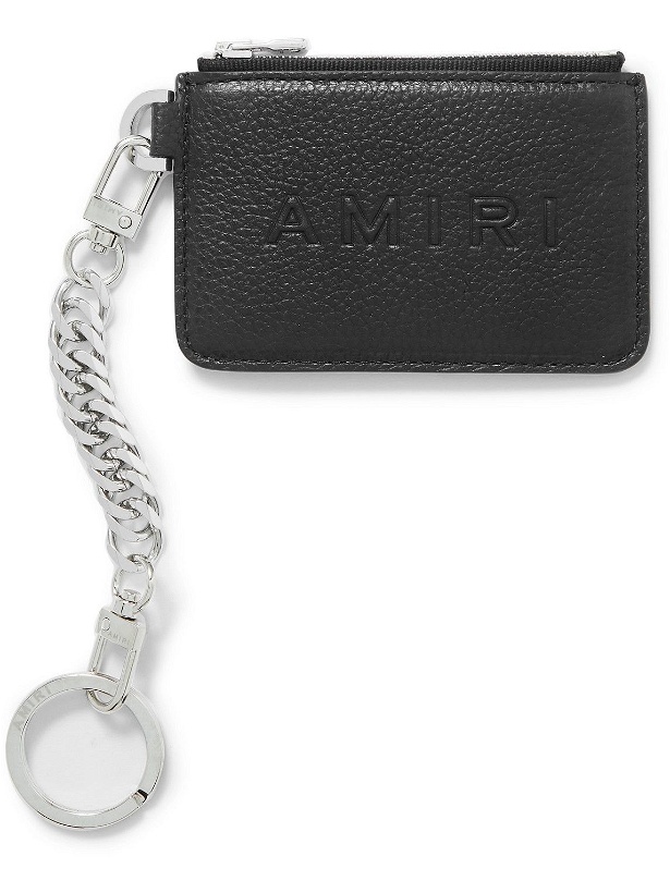 Photo: AMIRI - Logo-Embossed Full-Grain Leather Cardholder