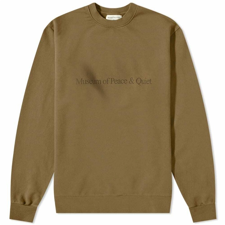 Photo: Museum of Peace and Quiet MoP&Q Crew Neck Sweat in Olive