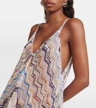 Missoni Mare Zig Zag lamé beach dress