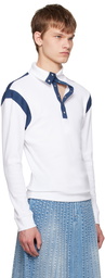 Stefan Cooke White Press-Stud Polo