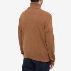 Universal Works Men's Recycled Wool Roll Neck Knit in Camel