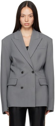 Nanushka Gray Laane Blazer