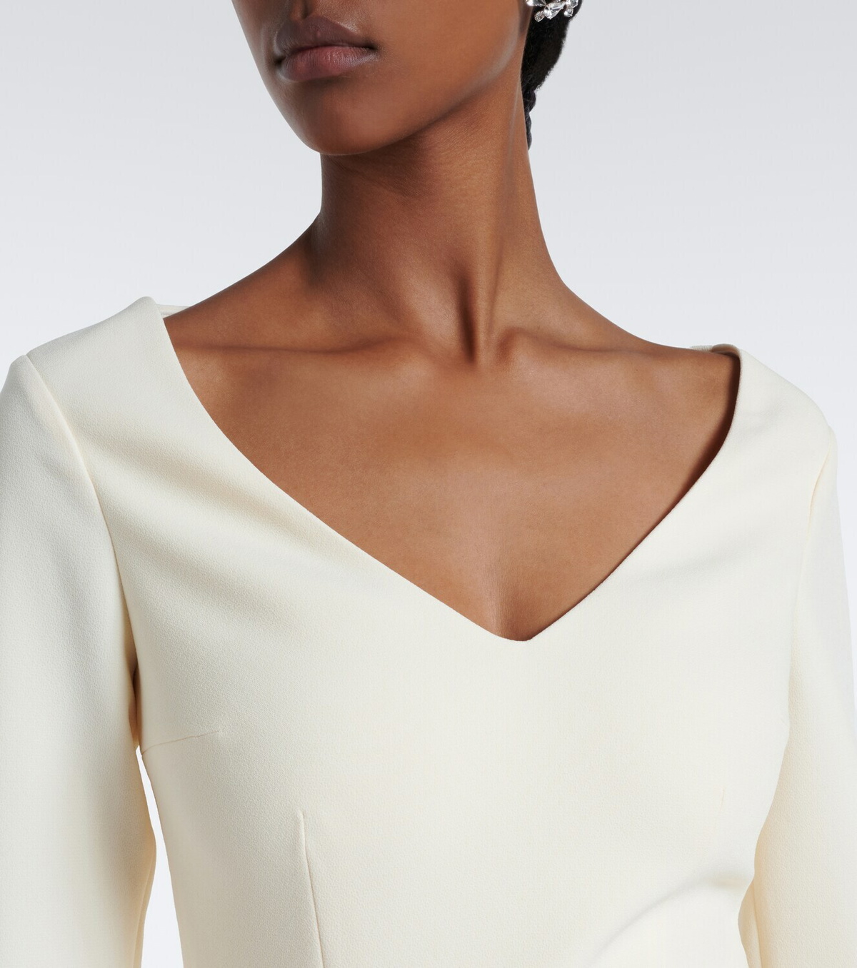 Safiyaa Sintien ruffled crêpe top