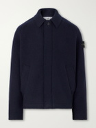 Stone Island - Felted RWS Wool Overshirt - Blue