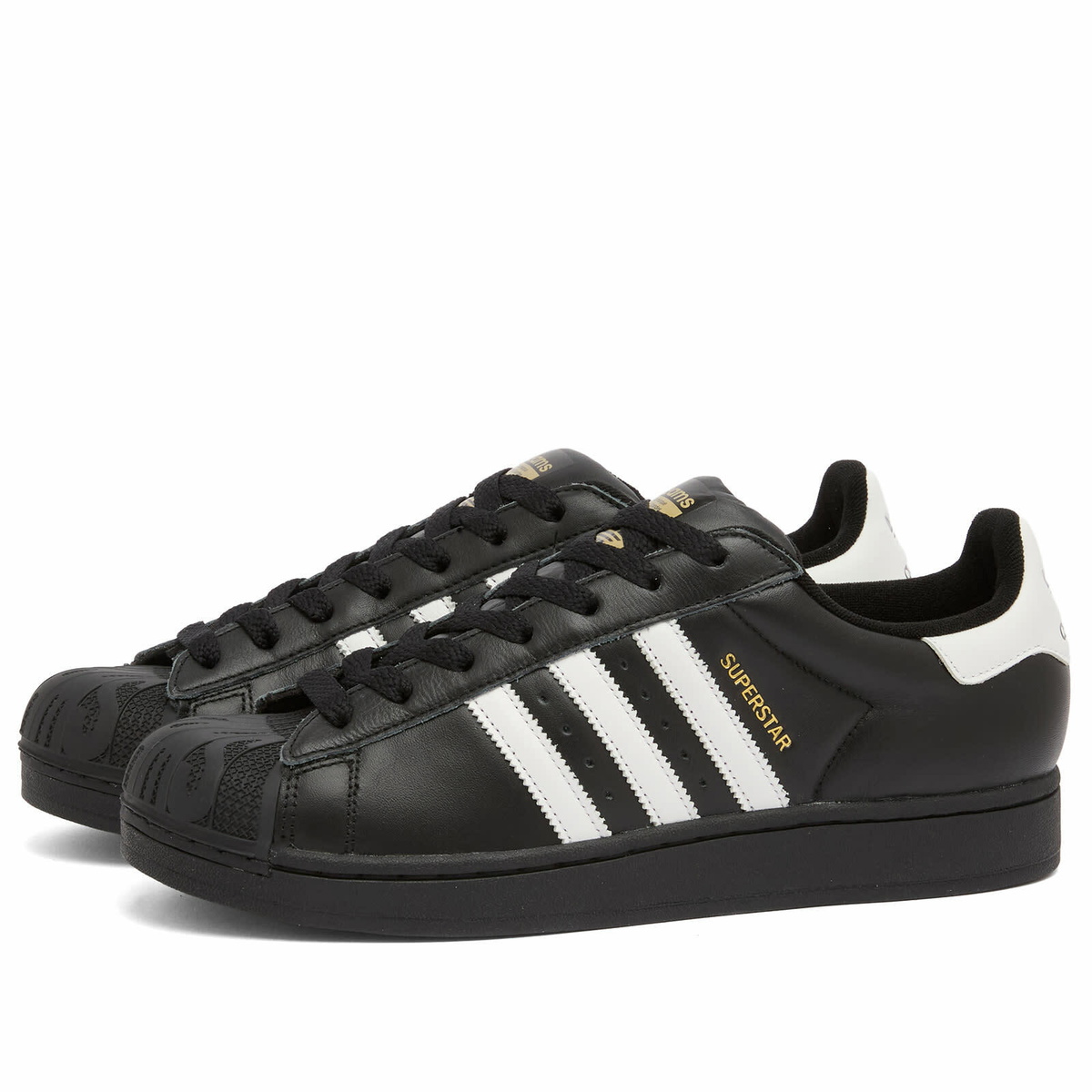 Adidas x Beams Superstar Sneaker in Core Black/White/Gold