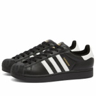 Adidas x Beams Superstar Sneaker in Core Black/White/Gold