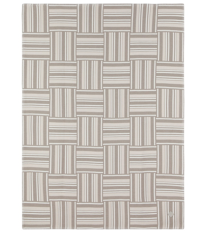 Photo: Loro Piana Intarsia striped wool and cashmere throw