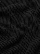 Rag & Bone - ICONS Dexter Waffle-Knit Cotton Sweater - Black