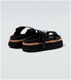 Sacai - Hybrid Belt leather platform sandals