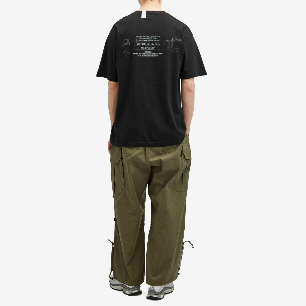 Poliquant Men's Mine Print T-Shirt in Black