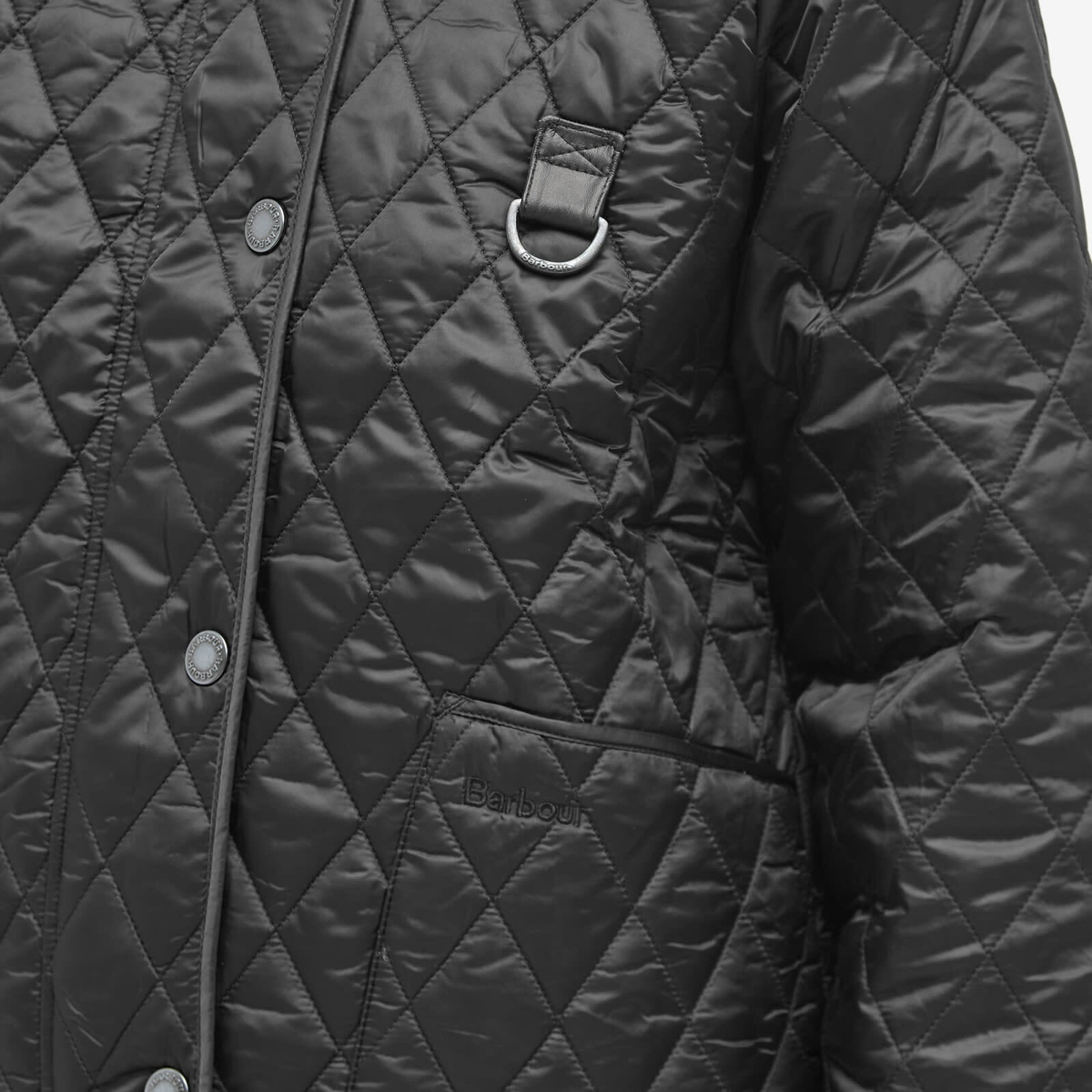 Barbour Women's Tobymory Short Quilted Jacket in Black/Ancient