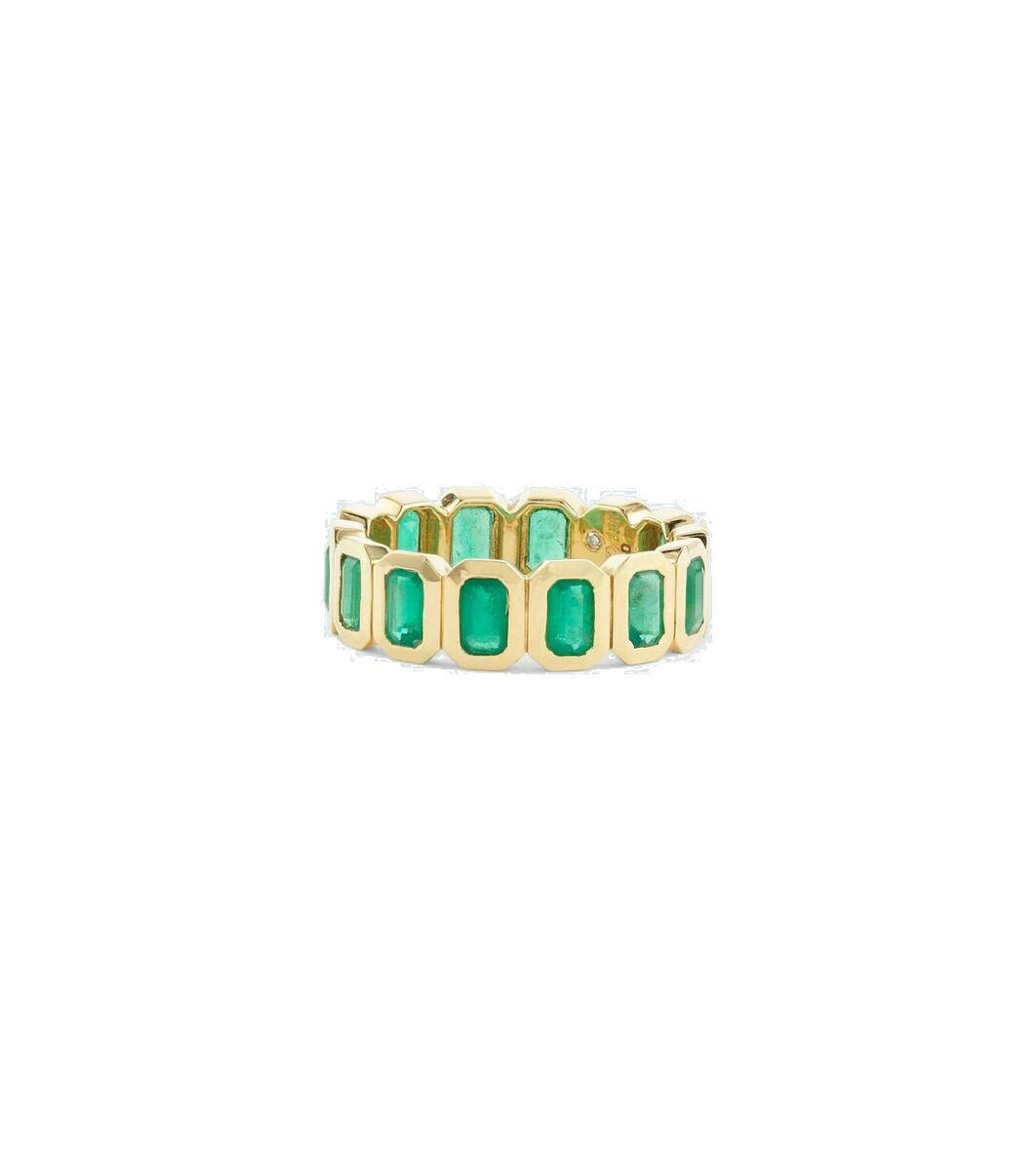 Photo: Shay Jewelry 18kt gold ring with emeralds