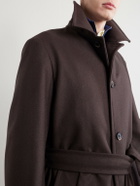 Barena - Belted Wool-Blend Coat - Brown
