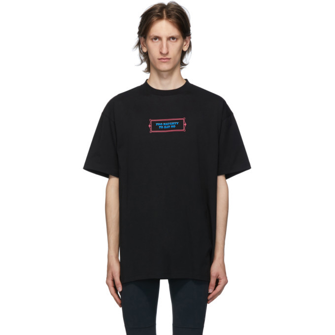 Photo: VETEMENTS Black Too Naughty T-Shirt