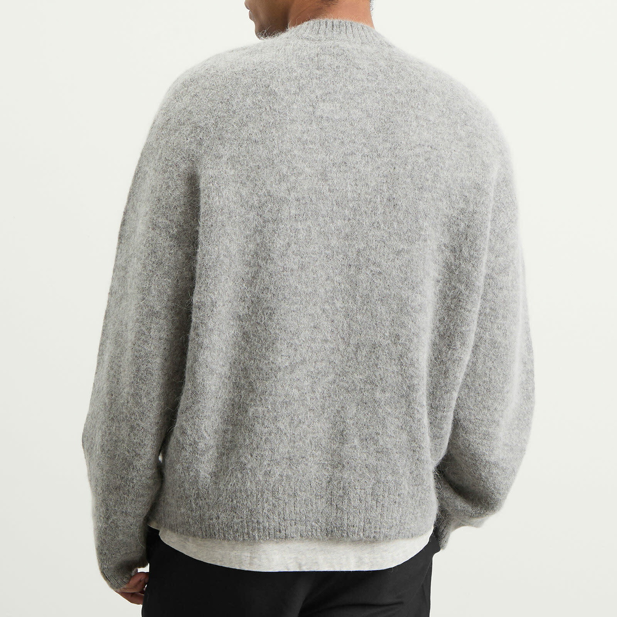 Represent Men's Logo Knit Jumper in Grey