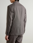 Sunspel - Textured Wool-Blend Suit Jacket - Brown