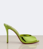 Christian Louboutin Me Dolly mirrored leather mules