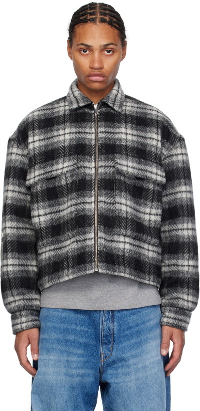 Photo: B1ARCHIVE Black Quilted Zip Up Flap Pocket Jacket