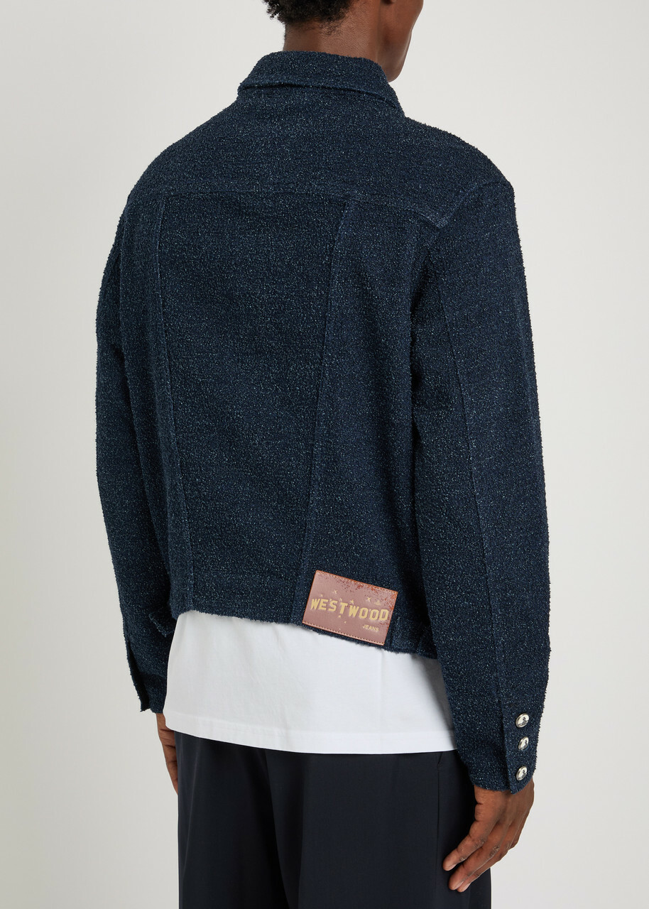 Vivienne Westwood Stormrider Bouclé Cotton-blend Jacket Blue