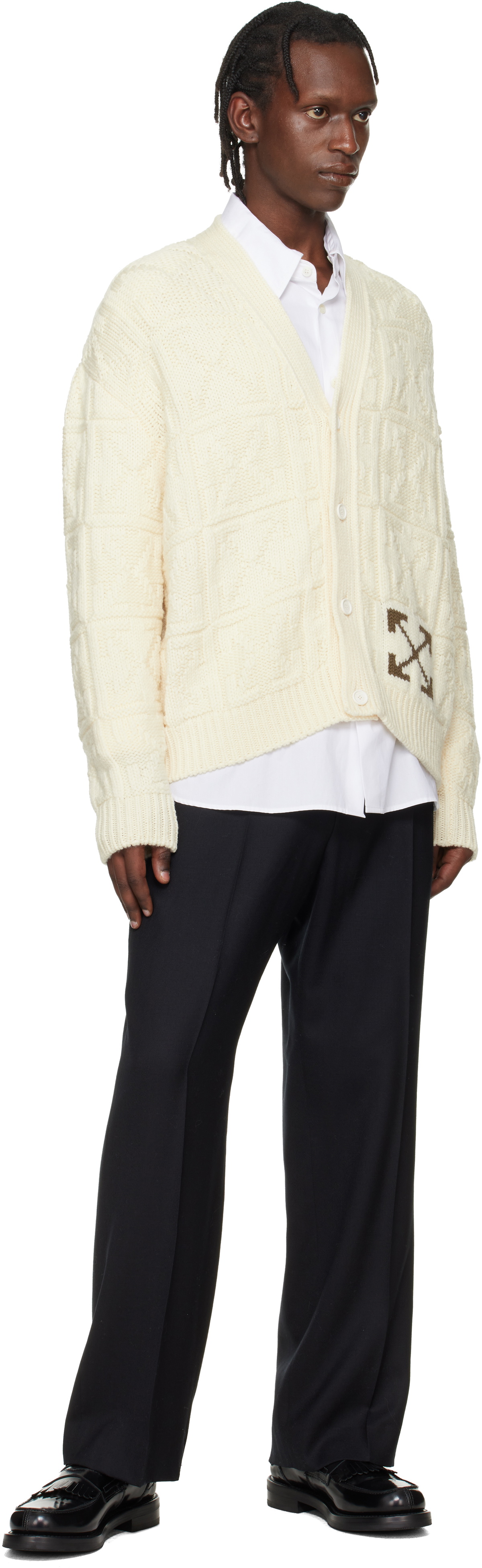 Off-White Off-White Arrow 3D Stitch Cardigan