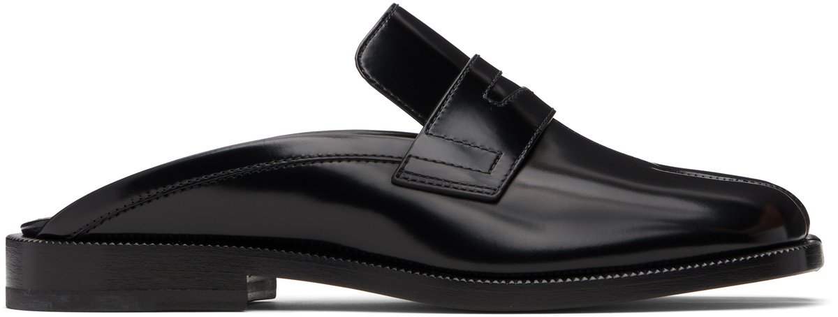 MAISON MARGIELA | CAMDEN LOAFERS BLACK スリッポン Maison Margiela Camden Leather Loafers | Black | FARFETCH
