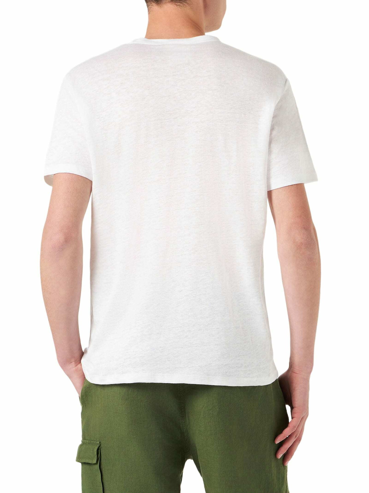 MC2 Saint Barth Man Linen Jersey T-shirt