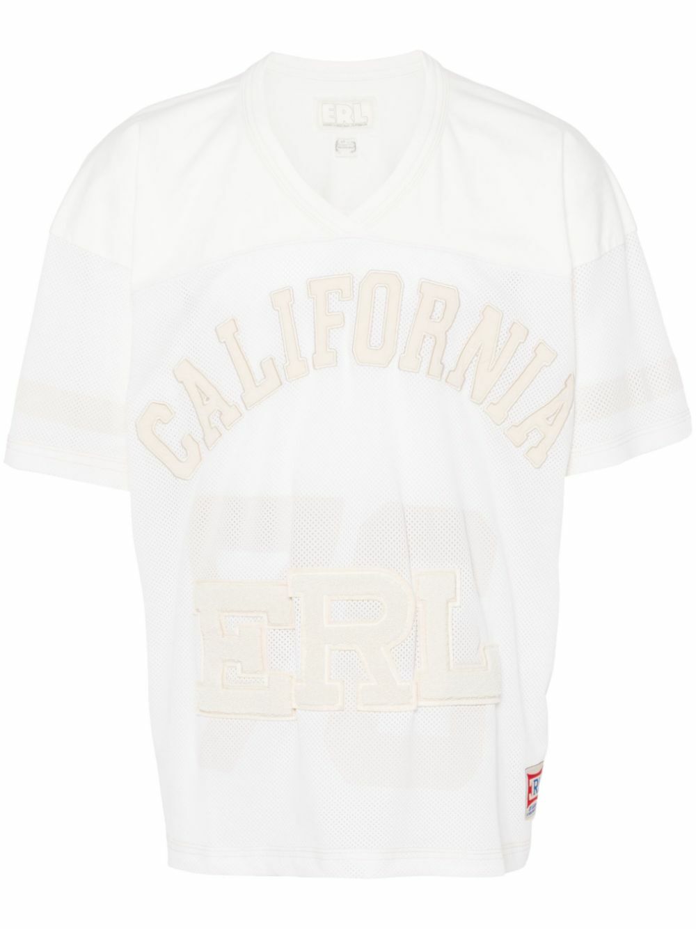 ERL White Logo-Appliqué T-Shirt