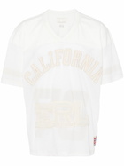 ERL White Logo-Appliqué T-Shirt