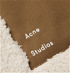 Acne Studios - Fabion Cotton Canvas-Trimmed Fleece Sweatshirt - Neutrals